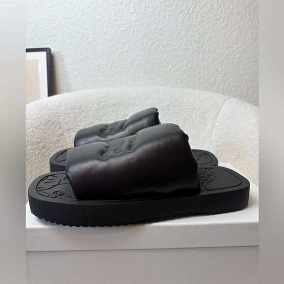 Burberry women’s ekd lambskin leather slides 40 - Picture 6 of 6